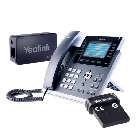 Téléphone visio Yealink T46G + module EHS + Dongle bluetooth