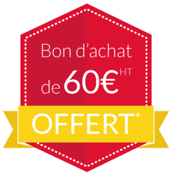 Bon d'achat de 60 € HT OFFERT *